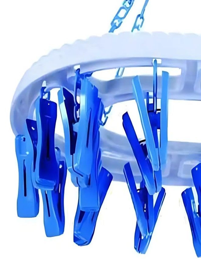 Drumstone (𝐋𝐢𝐦𝐢𝐭𝐞𝐝 𝐓𝐨𝐝𝐚𝐲 Premium Clothes Drying Rack with 18 Strong Clips – Foldable Laundry Organizer for Home, Balcony, Durable & Lightweight Design 𝟏𝟓 𝐘𝐞𝐚𝐫𝐬 𝐖𝐚𝐫𝐫𝐚𝐧𝐭𝐲 - Image 5