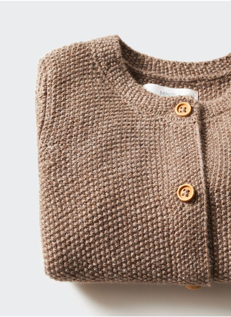 MANGO - Infant Buttoned Cardigan - Image 1