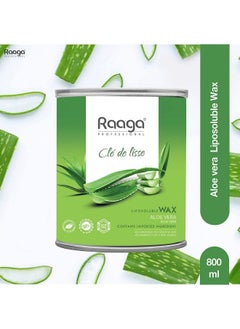RAAGA PROFESSIONAL Liposoluble Body Wax For Smooth Hair Removal Aloe Vera For All Skin Types 800 Ml  - Image 3