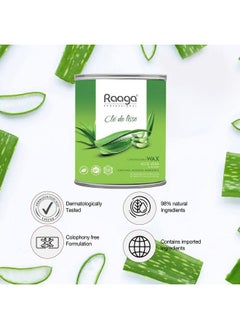 RAAGA PROFESSIONAL Liposoluble Body Wax For Smooth Hair Removal Aloe Vera For All Skin Types 800 Ml  - Image 4