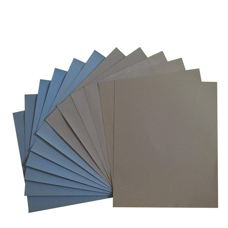 OLS 800 Grit Sanding Sheets 9inch x 11inch Wet Dry Silicon Carbide Sandpaper for Wood Furniture Metal Polishing 10pcs  - Image 1