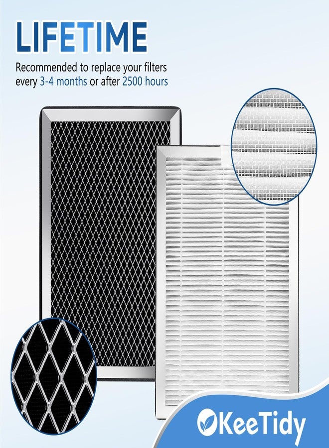 KeeTidy 25 Replacement Filters Compatible with MA Series Air Puri-fier 25 B1/S1/W1, H13 True HEPA and Activated Carbon Filters, 3 in 1 Stage with Pre-Filter - Image 3