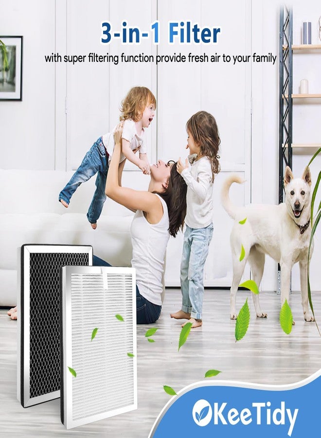 KeeTidy 25 Replacement Filters Compatible with MA Series Air Puri-fier 25 B1/S1/W1, H13 True HEPA and Activated Carbon Filters, 3 in 1 Stage with Pre-Filter - Image 4