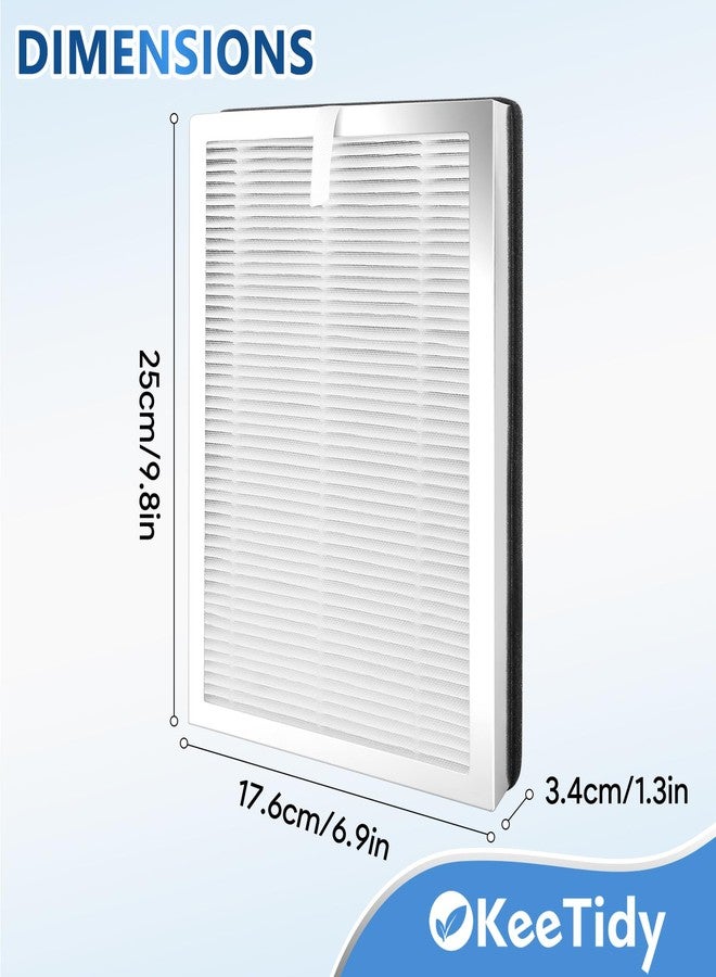 KeeTidy 25 Replacement Filters Compatible with MA Series Air Puri-fier 25 B1/S1/W1, H13 True HEPA and Activated Carbon Filters, 3 in 1 Stage with Pre-Filter - Image 5