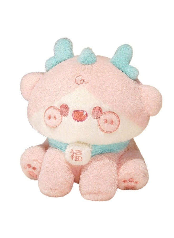 Year Of The Dragon Mascot QQ Dragon Doll Plush Toy Rag Doll Cute High Color Value Birthday Gift For Male And Female Friends-High:Bud Green (4d Special Skin Friendly Cotton 4.0) - 30cm [free Greeting Card Writing Available]  - Image 5