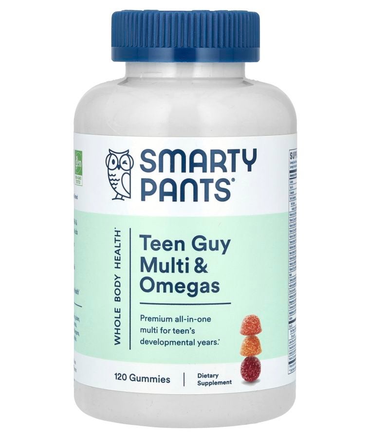 Teen Guy Multi & Omegas Orange Cherry and Lemon Lime 120 Gummies