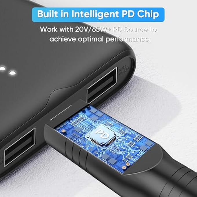 rayihni محول كابل الطاقة USB C ذكر إلى DC أنثى، محول توصيل DC 5521 إلى قابس USB نوع C، محول شاحن الطاقة DC إلى نوع C لجهاز ThinkPad MacBook Chromebook Nintendo Switch (2 قطع) - Image 3