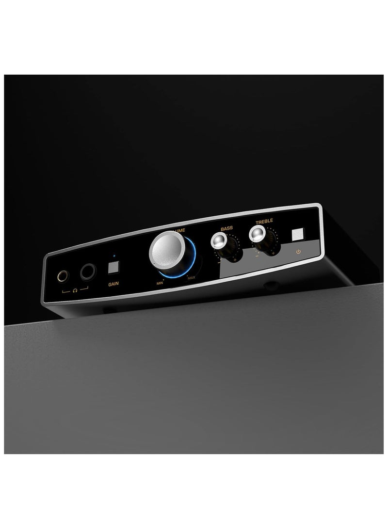 Shanling EH1 Compact Desktop USB DAC/AMP Cirrus Logic CS43198 DAC Dual SGM8262 Headphone Amplifiers 6.35mm & 4.4mm Headphone Outputs (Black)  - Image 2