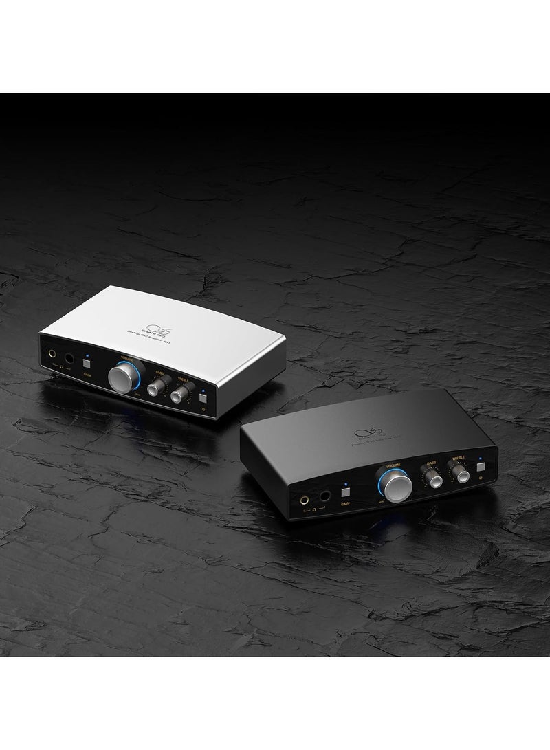 Shanling EH1 Compact Desktop USB DAC/AMP Cirrus Logic CS43198 DAC Dual SGM8262 Headphone Amplifiers 6.35mm & 4.4mm Headphone Outputs (Black)  - Image 3