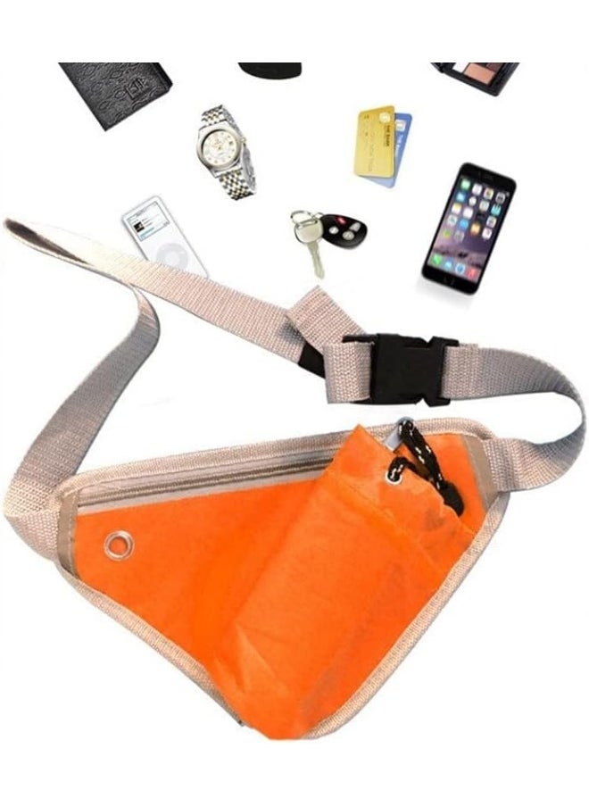 Generic - Running Belt Hydration Waist Pack with Water Bottle Holder Crossbody Fanny Pack with Extension Strap Reflective Strips Waist Bag for Running Walking Hiking - Image 1