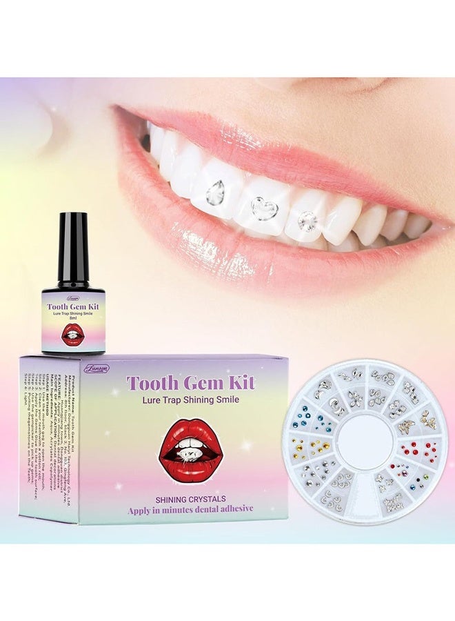 LUNOON Tooth Gem Kit - DIY Tooth Gem Kit - 120 Sparkling Crystals for Teeth, Fashionable Tooth Jewelry Starter Kit, Professional Teeth Gems Kit for Personal Style - Image 3
