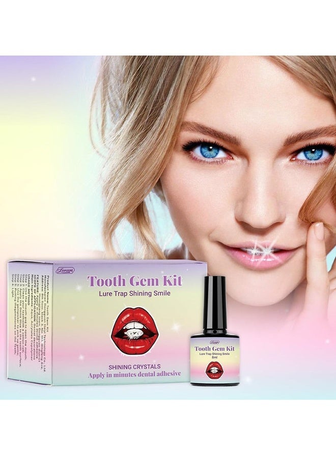 LUNOON Tooth Gem Kit - DIY Tooth Gem Kit - 120 Sparkling Crystals for Teeth, Fashionable Tooth Jewelry Starter Kit, Professional Teeth Gems Kit for Personal Style - Image 5