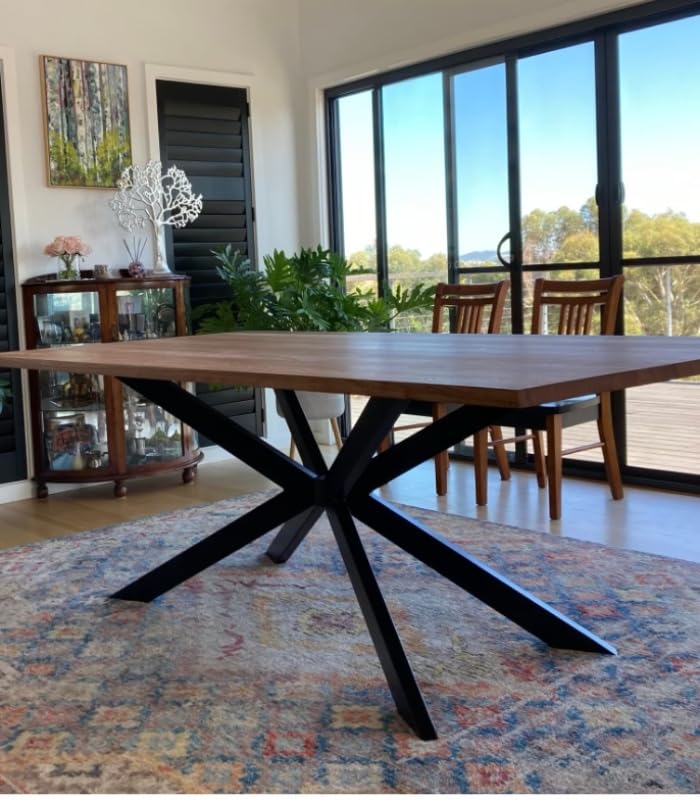 BOTAOYIYI 30 Inch Modern Table Base Metal Dinning Table Legs with Suction Cups Heavy Duty Desk Base for MarbleGlassWood Top Set of 4 Furniture Legs for HomeKitchenDIY Bench Legs Coffee Table Black 