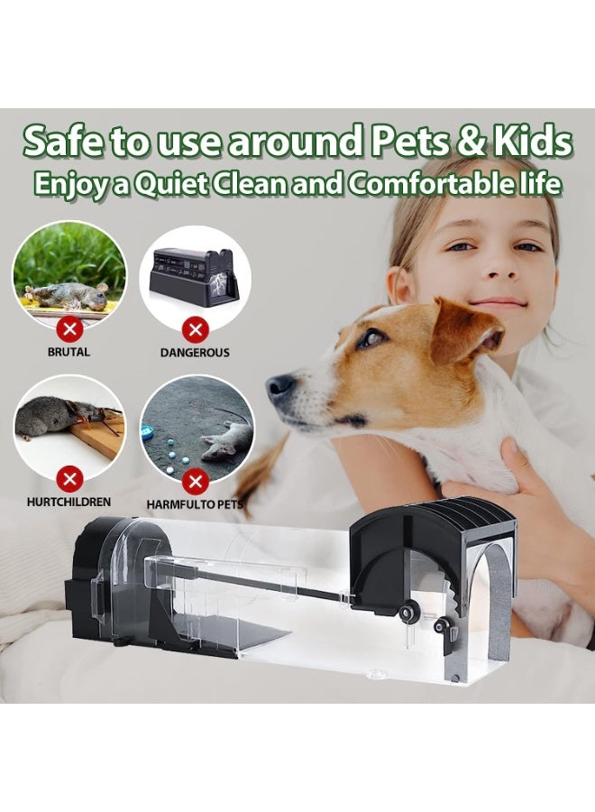 Generic Humane Mouse Trap, Rat and Rodent Trap, Rat Glue Substitute, Easy Set Durable Traps, Safe for Children, Pets and Humans, 2Pcs  - Image 3