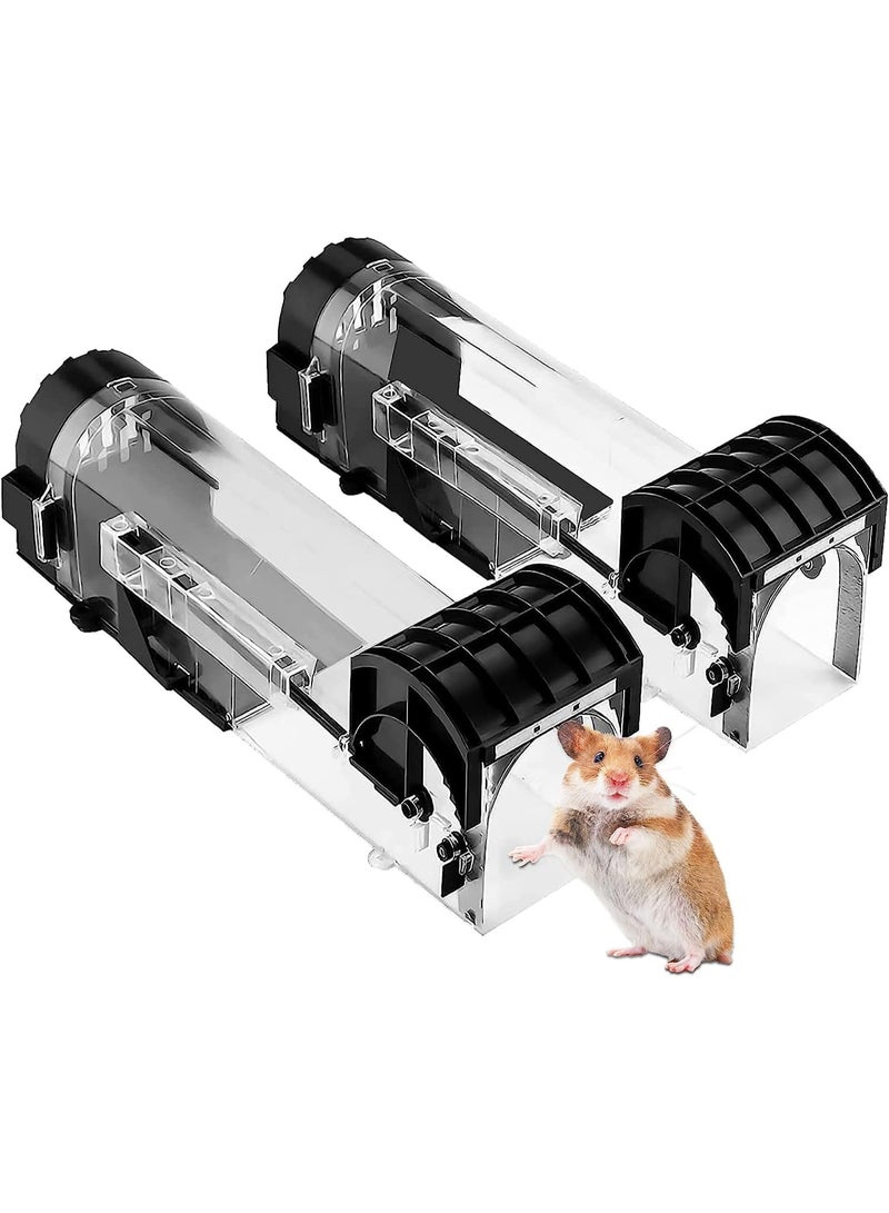 Generic Humane Mouse Trap, Rat and Rodent Trap, Rat Glue Substitute, Easy Set Durable Traps, Safe for Children, Pets and Humans, 2Pcs  - Image 1