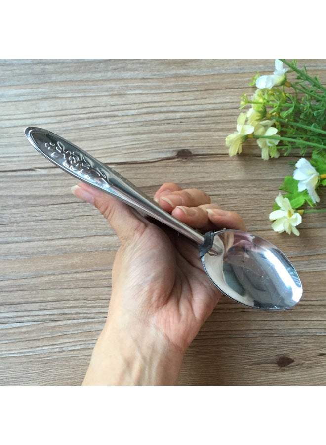 Stainless Steel Commercial Small Spoon Digging Watermelon Special Long Handle Spoon Fruit Spoon Disposable Watermelon Iron Spoon-Color:More Than 21000 Branches-Specifications:8g Thin No. 1 Spoon 16.6cm (very Poor Quality, Very Poor)  - Image 3