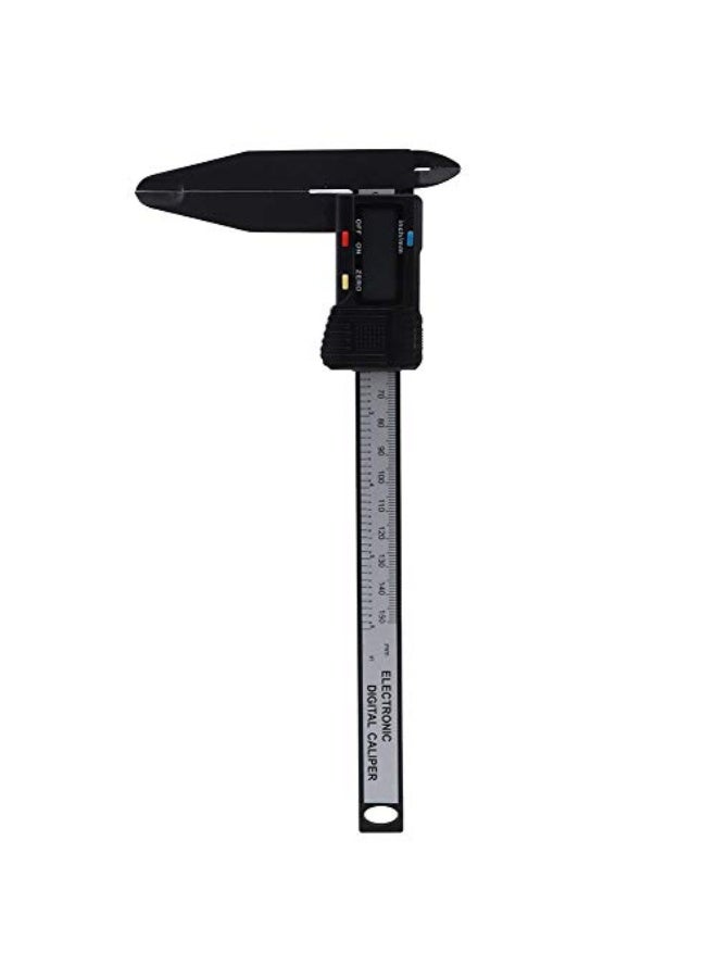 Digital Vernier Caliper, High Performance 150mm/300mm Carbon Fiber Practical Light Weight Measuring Tool, Electronic Ruler, Easy Operation Homes Farms 150MM Long-jaw Carbon Caliper - Image 4