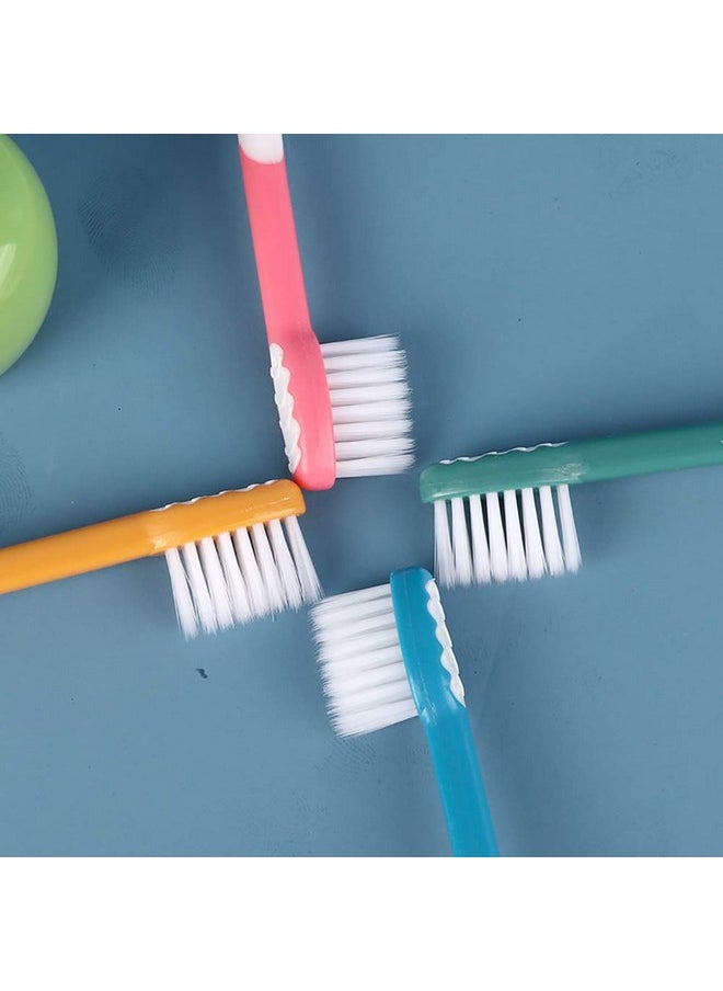 newrichbee - newrichbee 8 Packs Kids Toothbrush, Extra Soft Lovely Little Deer Toddler Toothbrush for Kids 2-8 Years (Pink&Orange&Blue&Green) - Image 1
