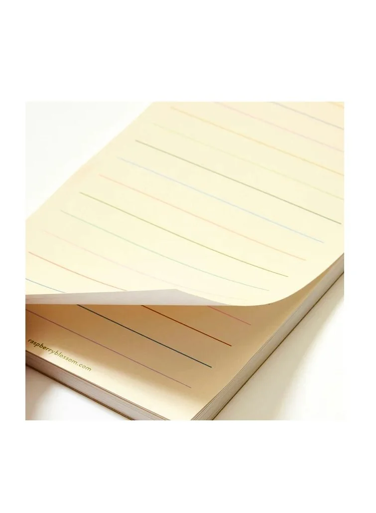 راسبيري بلوسوم Coloured Lines List Pad