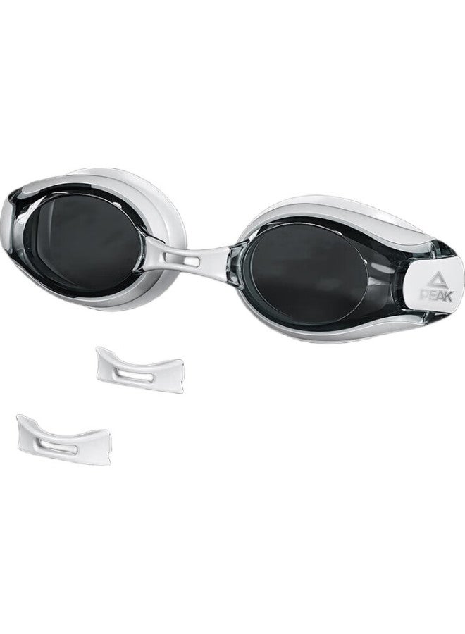 PEAK Swimming Goggles, Waterproof Anti-Fog Swim Glasses, High-Definition Myopia Correction, Large Frame For Men And Women, Ys22121, -6.00 Diopter, Black - Image 2