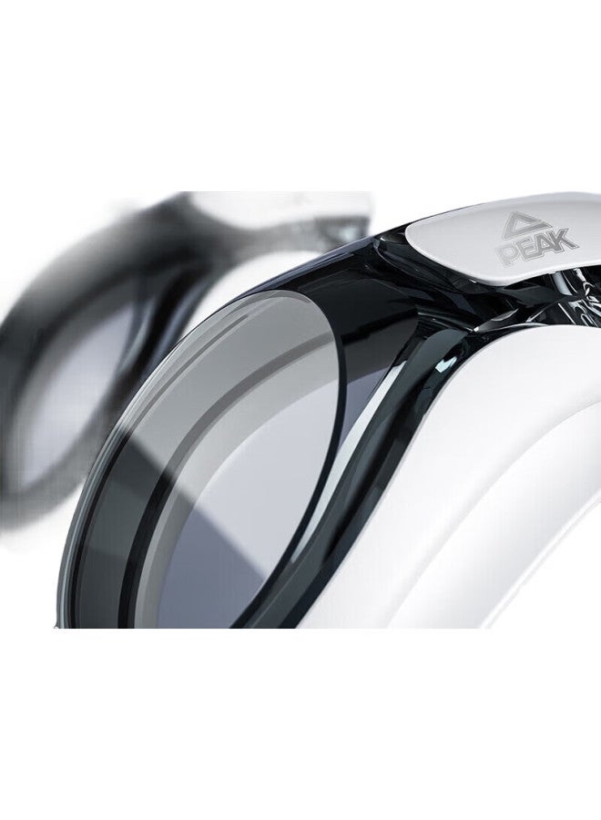 PEAK Swimming Goggles, Waterproof Anti-Fog Swim Glasses, High-Definition Myopia Correction, Large Frame For Men And Women, Ys22121, -6.00 Diopter, Black - Image 3