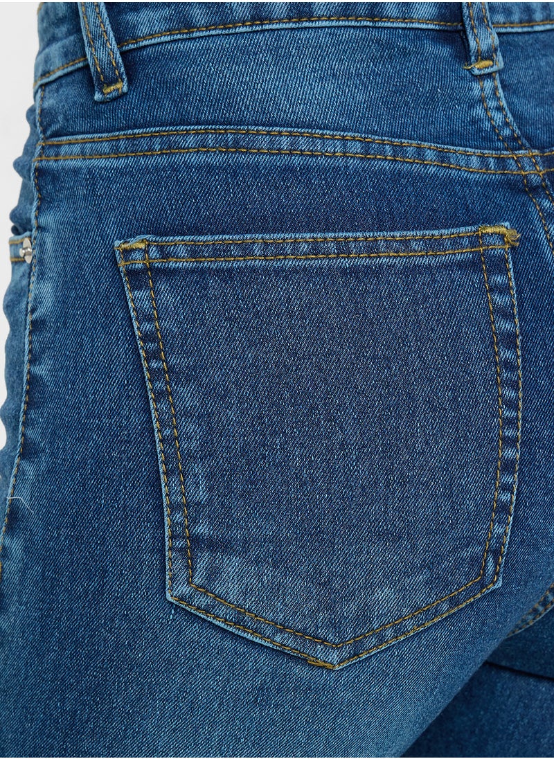 Ginger Distressed High Rise Skinny Jeans  - Image 5