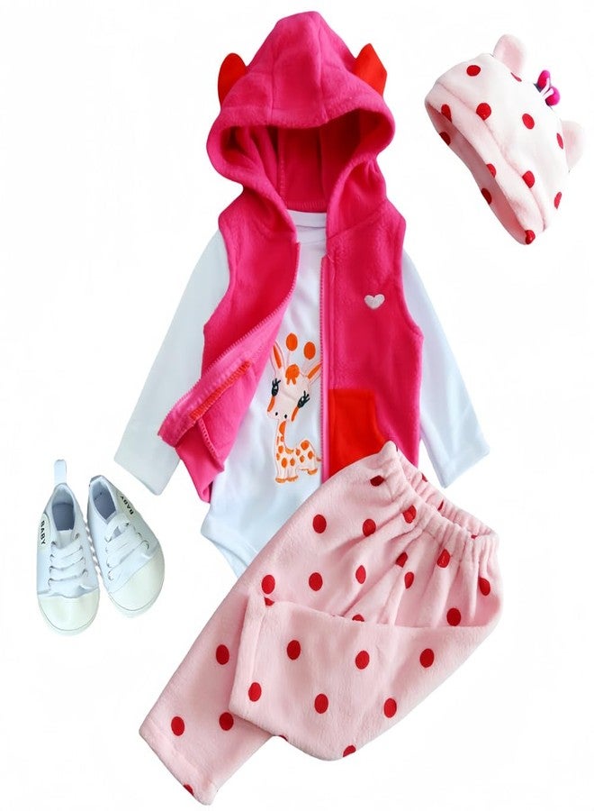 MAIHAO Reborn Baby Clothes Reborn Dolls Clothes for 17-22 Inch Newborn Baby Doll Girl, Baby Doll Clothes Outfit Accessories fit 17-22 Inch Reborn Baby Doll Girl【Giraffe Pattern 5pcs Set 】 - Image 1