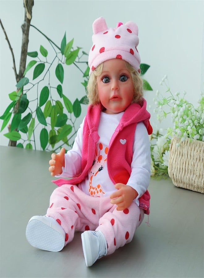 MAIHAO Reborn Baby Clothes Reborn Dolls Clothes for 17-22 Inch Newborn Baby Doll Girl, Baby Doll Clothes Outfit Accessories fit 17-22 Inch Reborn Baby Doll Girl【Giraffe Pattern 5pcs Set 】 - Image 4