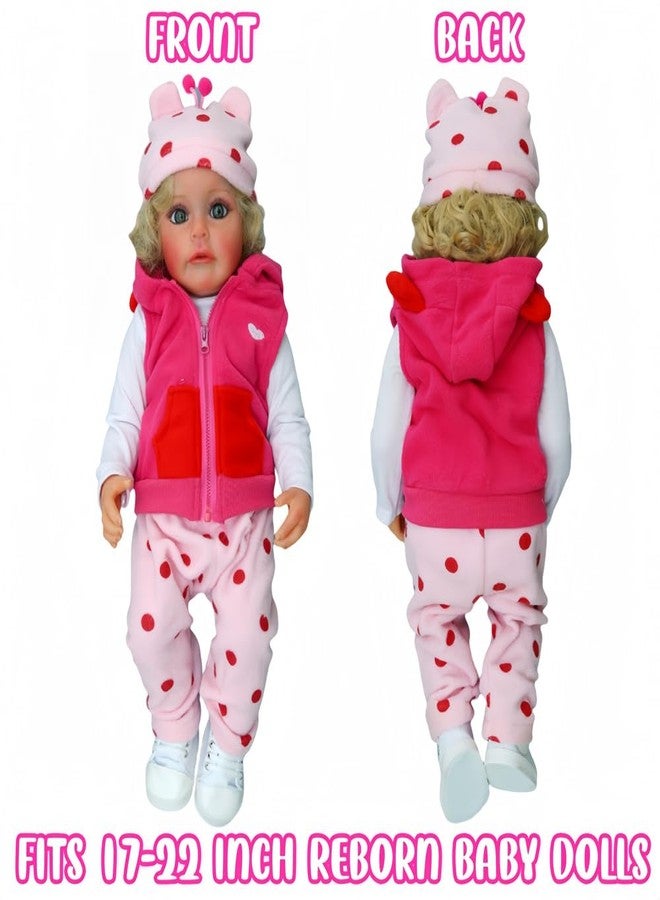 MAIHAO Reborn Baby Clothes Reborn Dolls Clothes for 17-22 Inch Newborn Baby Doll Girl, Baby Doll Clothes Outfit Accessories fit 17-22 Inch Reborn Baby Doll Girl【Giraffe Pattern 5pcs Set 】 - Image 3