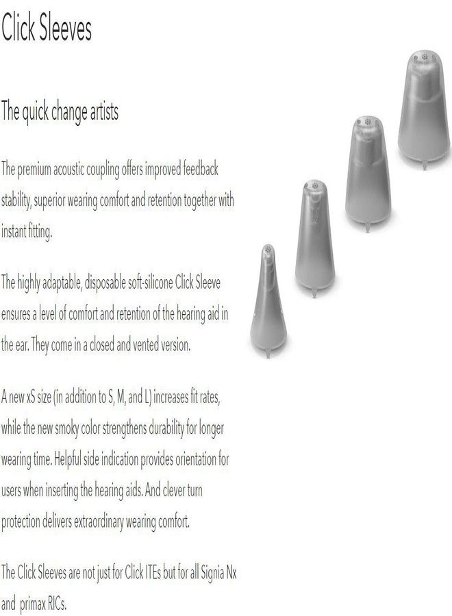 أف سي أس عبوة من قطعتين من أغطية الأذن القابلة للتركيب من FCS لأجهزة السمع من سيمنز سيجنيا، وإيه آند إم، وأوديبين، وأوديو سيرفيس، وهير يو إس إيه، وتروهيرينغ آر سي آي، وإنستانت فيت كليك سي آي سي/آي تي سي. (مغلقة، متوسطة الحجم) - Image 5