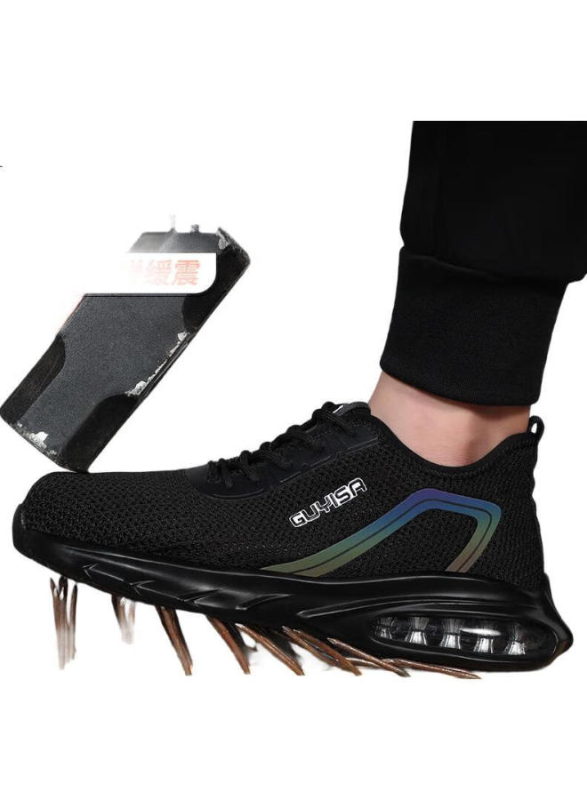 WELDON Shield Men'S Summer Breathable Steel Toe Anti-Smashing Anti-Stab Soft Bottom Ultra-Light Work Safety Shoes 1136T Size 39 - Image 2