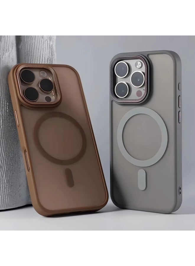 Magnetic Case for iPhone 17 Pro 6.3-Inch Compatible with MagSafe, Camera Lens Full Protection, Translucent Matte Back Slim Minimalist Shockproof Phone Cover - Image 4