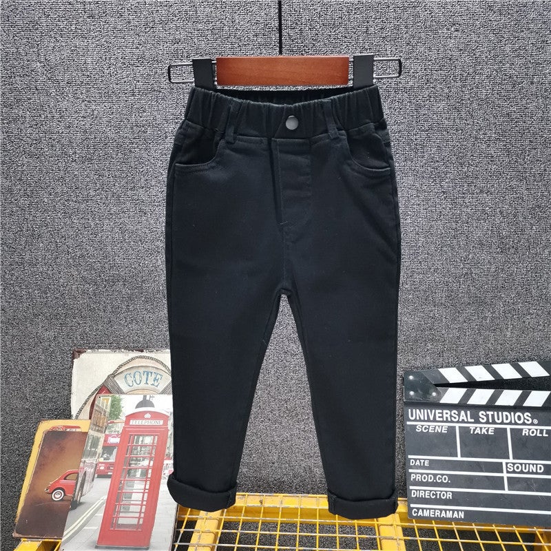 Korean Children'S Slim-Fit Pants Children'S Jeans Boys Autumn Girls' - Image 1