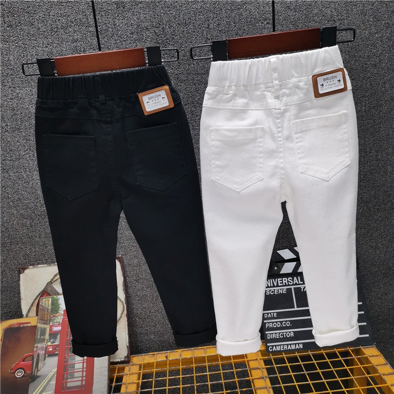 Korean Children'S Slim-Fit Pants Children'S Jeans Boys Autumn Girls' - Image 3