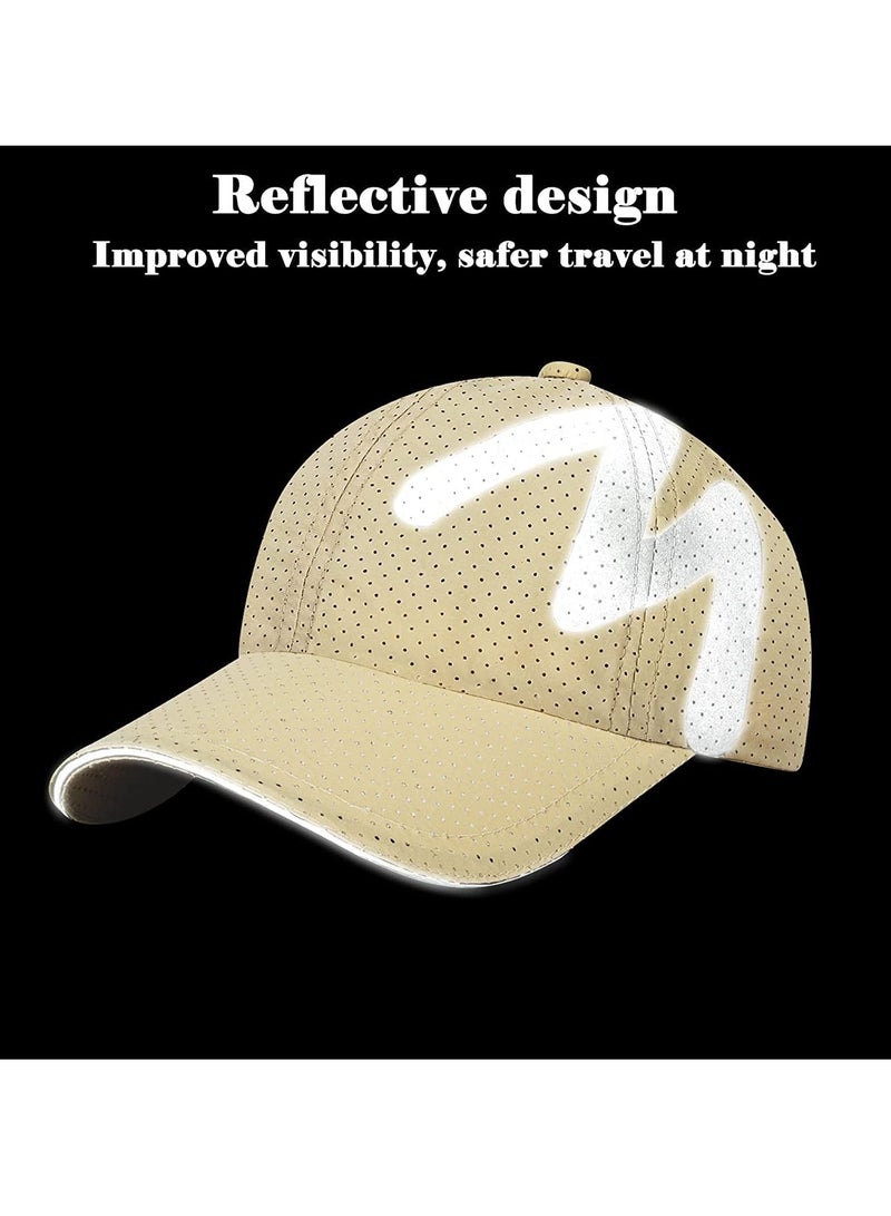 SYOSI Baseball Cap Mens - Running Cap Quick Dry Sports Cap Mesh Reflective Brim Breathable Sun Hat Unisex Lightweight Adjustable Summer Hats for Outdoor - Image 4