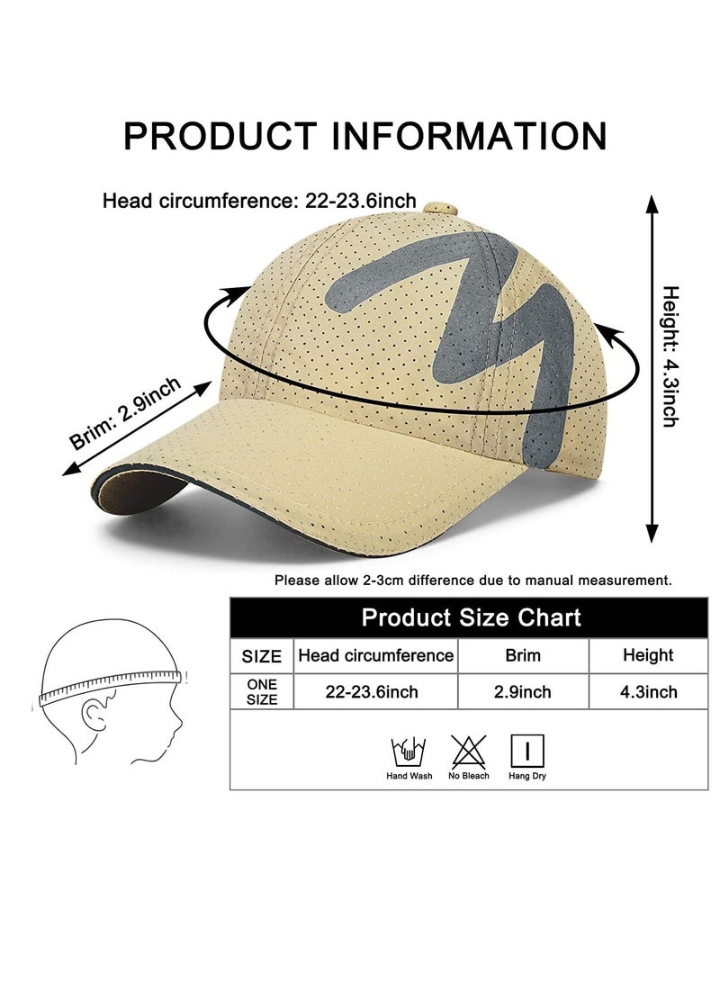 SYOSI Baseball Cap Mens - Running Cap Quick Dry Sports Cap Mesh Reflective Brim Breathable Sun Hat Unisex Lightweight Adjustable Summer Hats for Outdoor - Image 2
