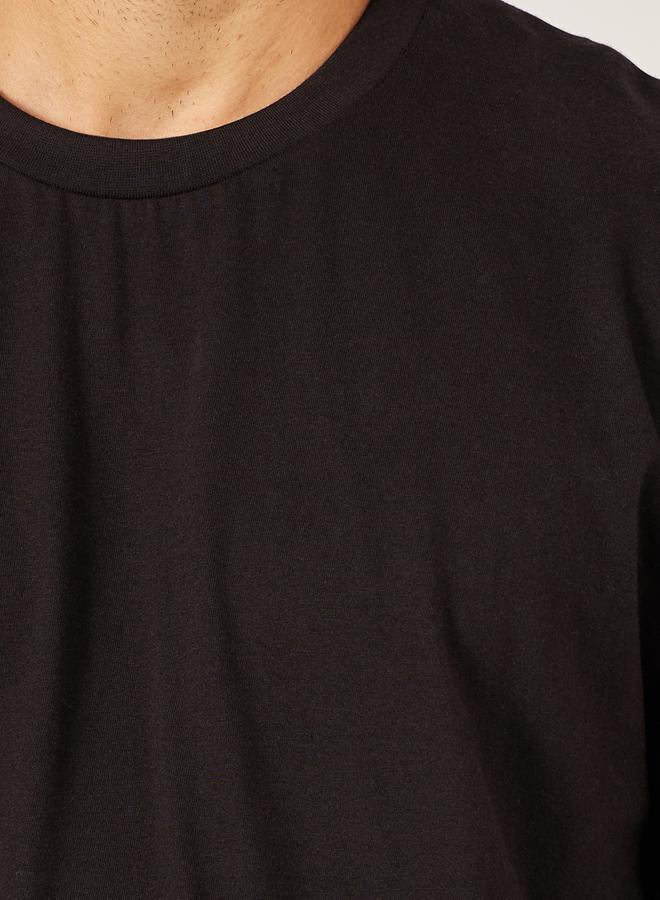 Styli Slogan Back Print Jersey Oversized T-Shirt  - Image 4