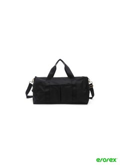 Gym Bag Dry Wet Separated Waterproof Sport Duffle Bag with Shoes Compartment for Sport Yoga Travel Fitness Overnight Weekend with Shoulder Strap Black
