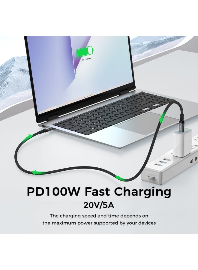 LENOK USB C to USB C Cable, 100W USB C Charger Cable for iPhone 17/17 Air/17 Pro/17 Pro Max/16, MacBook Pro, iPad Pro, Dell XPS, Samsung Galaxy S25/S24/S22 Ultra, Switch, Pixel - Image 3