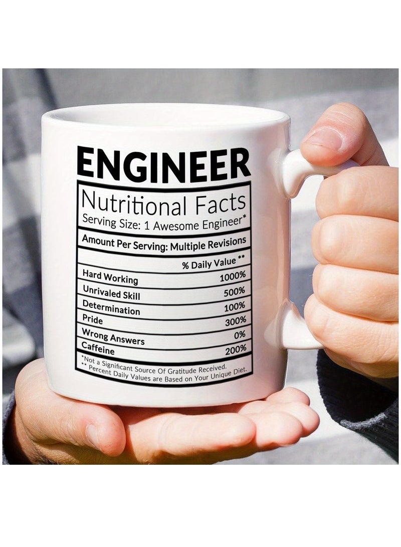 إم إي سي حقائق مهندس غذائية مضحكة كوب القهوة 11 أوقية ملهمة وتحفيزية - Image 3