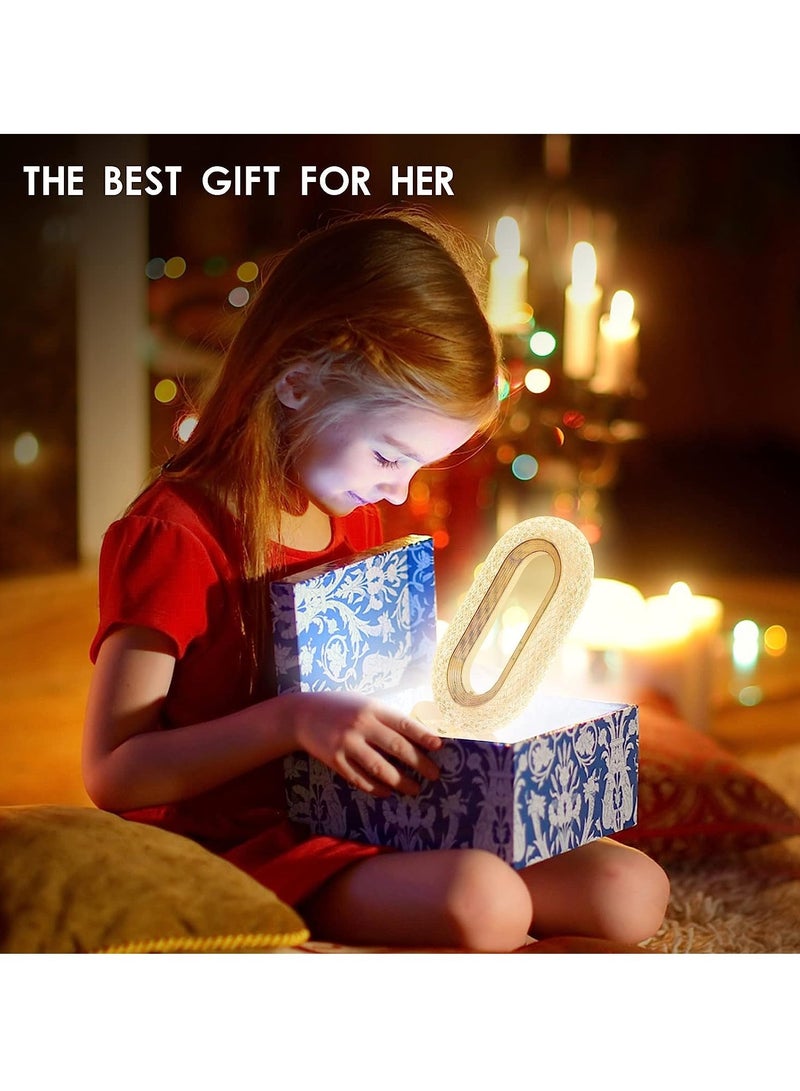 ELTRAZONE Creativity Crystal Table Lamp with Touch Control, 3 Levels Brightness, Rechargeable USB Small Lamp, Night Light for Bedside, Bedroom, Home, Living, Dining, Aesthetic Decor, Minimalist Gift - Image 5
