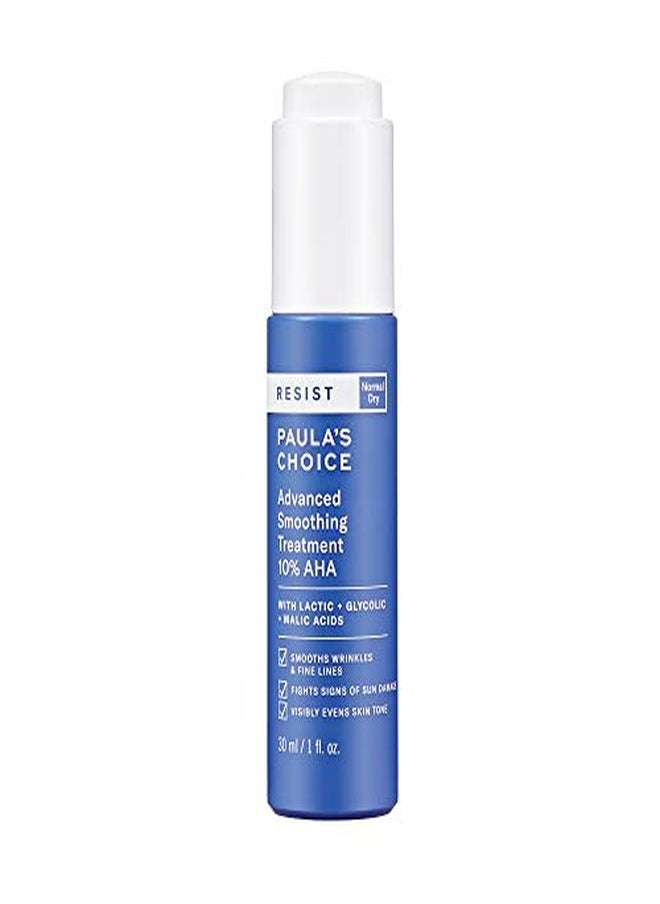 PAULA'S CHOICE Resist Smoothing Treatment 10% Aha Serum Lactic Glycolic & Malic Acids Antiaging Exfoliant For Dry Skin  1 Ounce  - Image 1