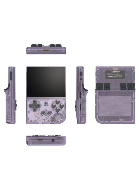 RG35XX 2024 New Version Retro Handheld Game Console, Upgraded Chip, Linux System 3.5-Inch IPS Screen Built-in 64G TF Card and 5000+ Classic Games, Support HDMI TV Output (Purple 64G)