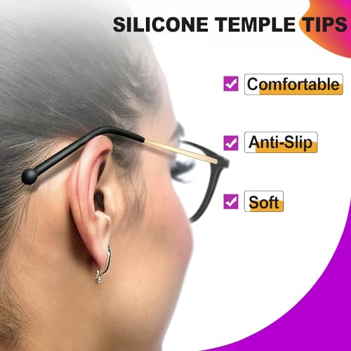 VISOONE Anti Slip TR90 Blue Light Blocking Glasses Size M Eyewear Frame with Anti Glare Eye Protection for Women GaeL - Image 4