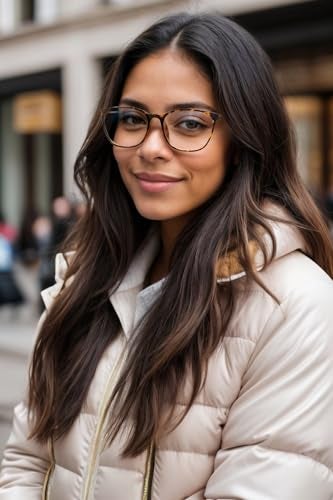 VISOONE Anti Slip TR90 Blue Light Blocking Glasses Size M Eyewear Frame with Anti Glare Eye Protection for Women GaeL - Image 2
