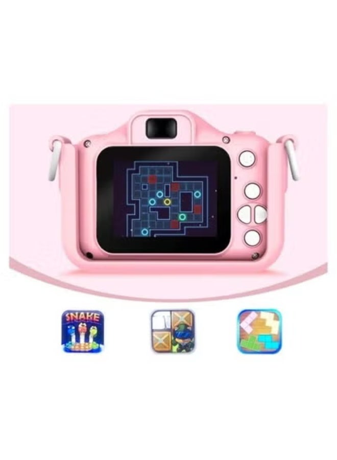 BFC Kids Digital Camera for Girls and Boys – Pink Toddler Selfie Camera with Video Recording, Built-in Puzzle Games, Music & Fun Filters | Portable & Easy-to-Use Learning Toy | Safe, Durable & Drop-Resistant | Ideal Birthday or Children’s Day Gift for Ages 3–12 - Image 5