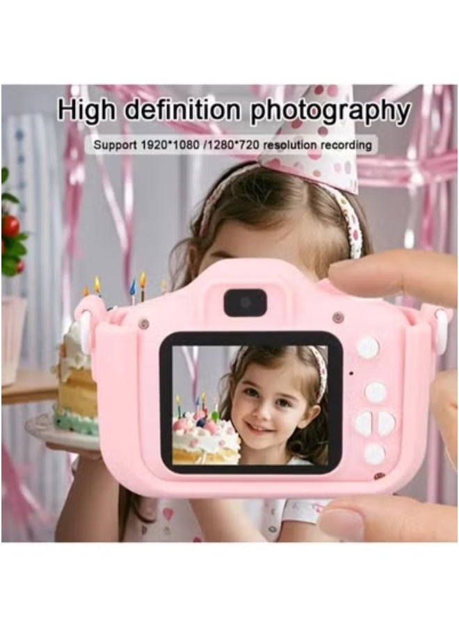 BFC Kids Digital Camera for Girls and Boys – Pink Toddler Selfie Camera with Video Recording, Built-in Puzzle Games, Music & Fun Filters | Portable & Easy-to-Use Learning Toy | Safe, Durable & Drop-Resistant | Ideal Birthday or Children’s Day Gift for Ages 3–12 - Image 4