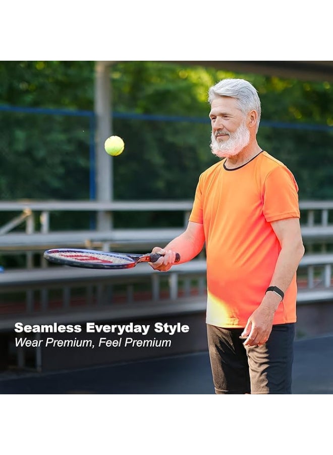 Sports Silicone Strap Compatible with Whoop 5.0/One, Peak Devices Waterproof Design, Sweatproof Strap for Whoop 5.0 (One,Peak) with U-Shape include Connector (Black Grey (silver metal) - Image 4