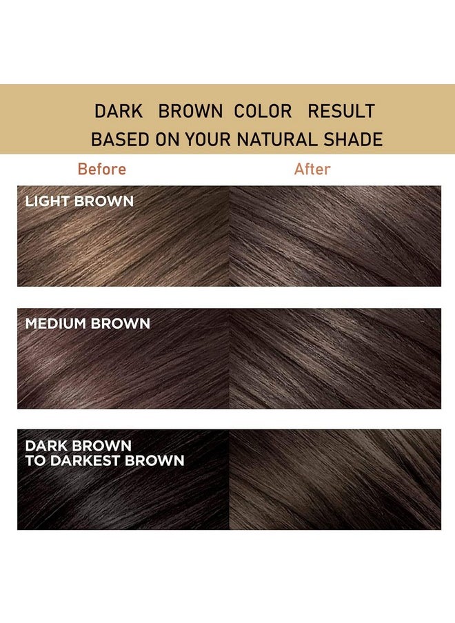 FVQUHVO - Dark Brown Hair Color Shampoo For Gray Hair, 3 In 1 Long Lasting Instant Shampoo Hair Dye For Men & Women 16.9 Fl Oz - Image 1