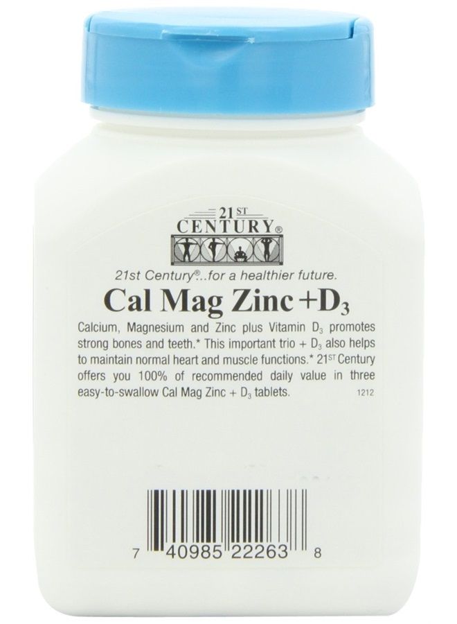21st Century Cal Mag Zinc +D Tablets, 90 Count (Pack of 2) - Image 2